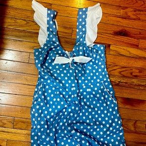 Adorable Polka Dot Capri Romper